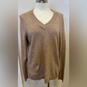 V-neck Tan Sweater by Talbots size medium